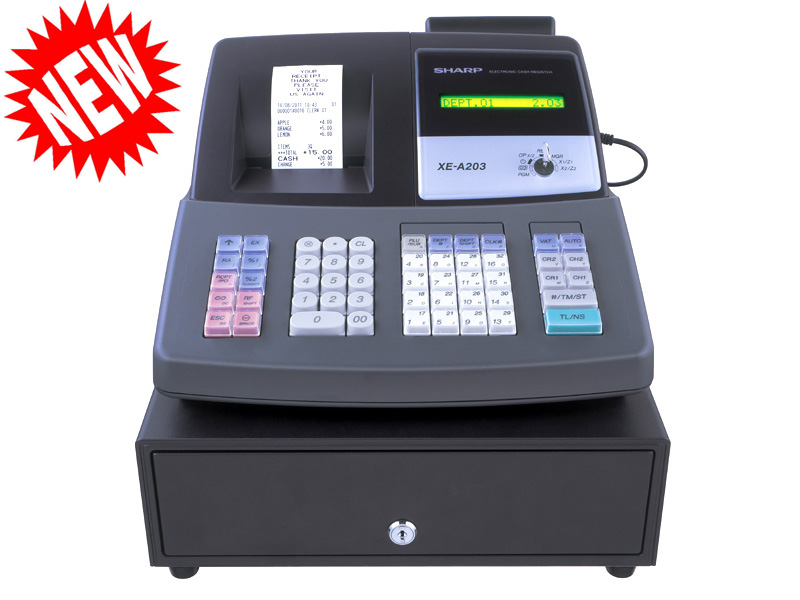 learn sharp cash register support xe-a203