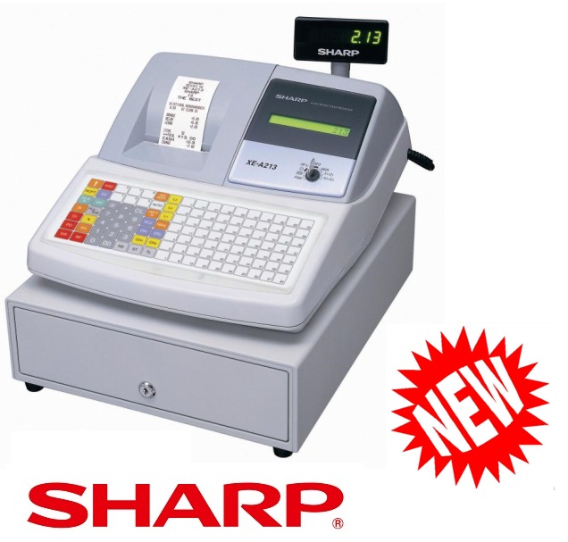 SHARP XE-A213 Cash Register in Grey - Discontinued