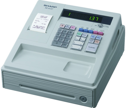 Sharp XE-A137W - White Budget Cash Register