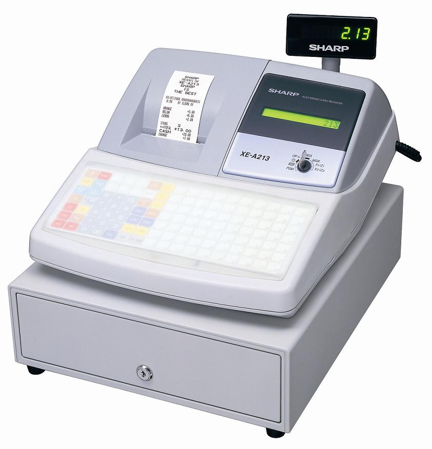 SHARP XE-A213 Cash Register in Grey - Discontinued