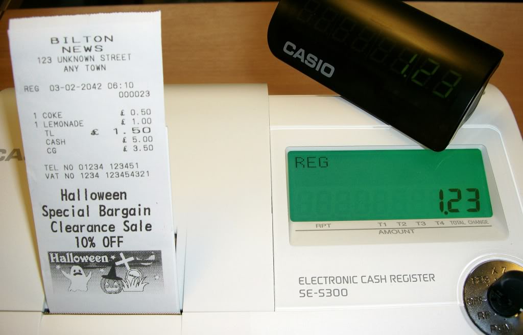 Casio SE-S300 Cash register - DISCONTINUED Please see SRC550