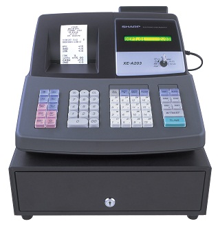 SHARP XE-A203B Cash Register - Discontinued