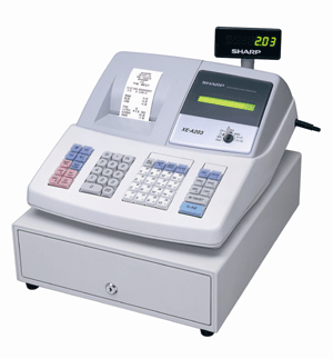 SHARP XE-A203 Grey Cash Register - Discontinued please see XEA217